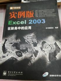 新电脑课堂：实例版Excel2003在财务中的应用