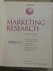 Marketing Research   Fifth Edition  AAker . Kumar