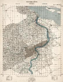 老地图，上海老地图，1927年上海老地图，Eastern China, shanghai，英国军械测量局编制