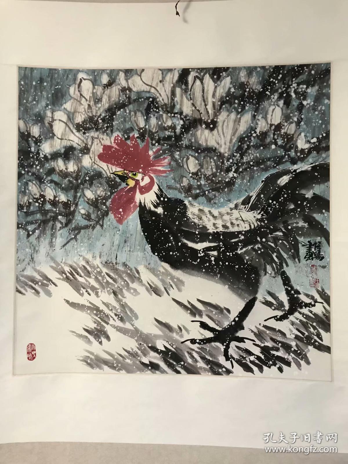 任鸣，陕西省美术家协会会员，西安中国画院画家，手工裱好的作品