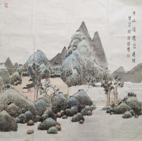 南京艺术学院教授张筱膺山水  白云堂画廊   张筱膺山水68x68cm