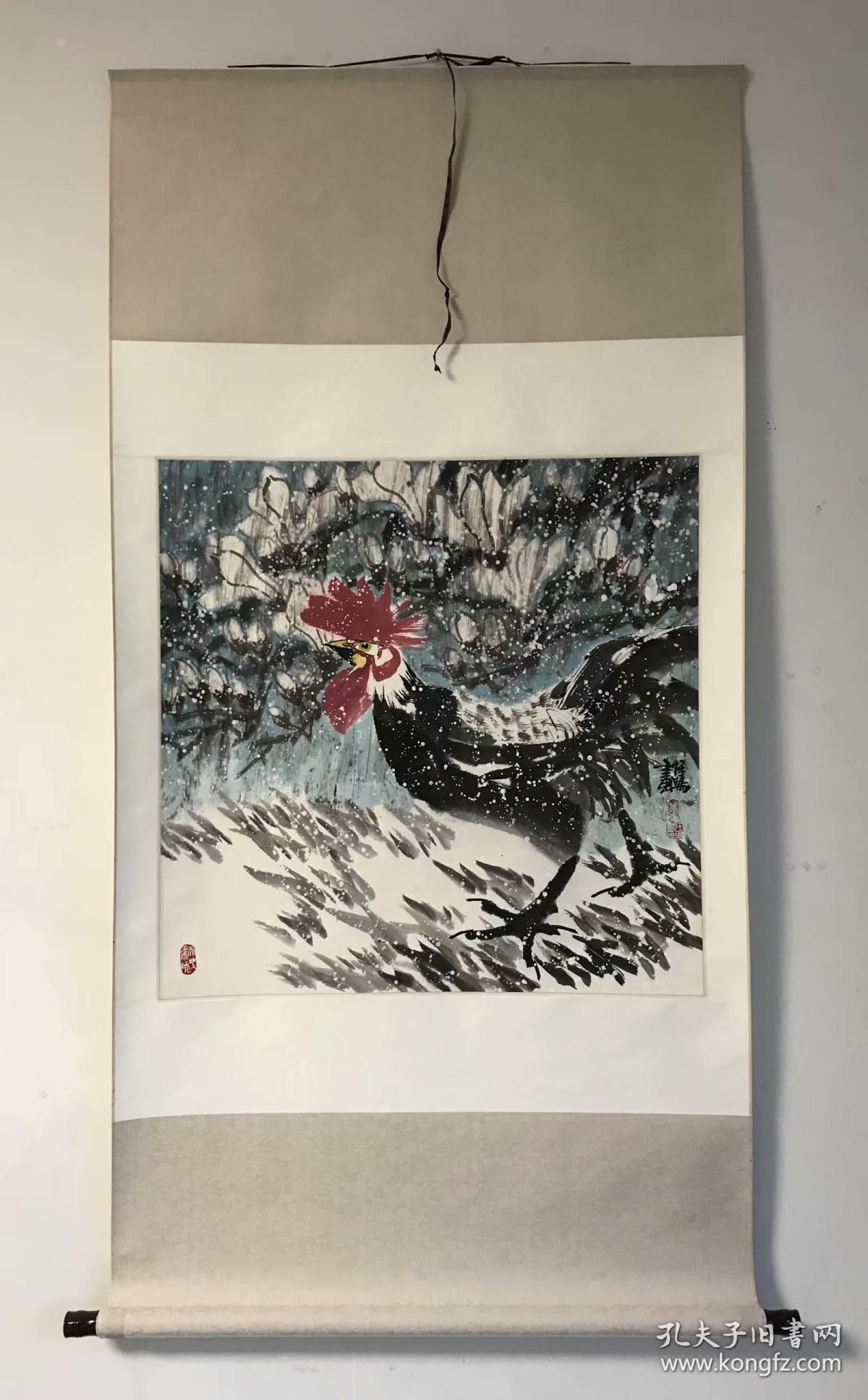 任鸣，陕西省美术家协会会员，西安中国画院画家，手工裱好的作品