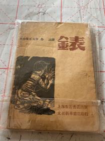 鲁迅译《表》一册，1949太岳新华书店。