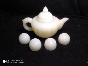 和田玉水壶带个杯子