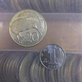 1982年 新西兰20分 世界硬币外国硬币纪念币