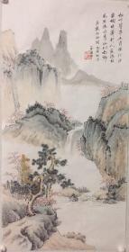 古意山水，揭阳美协会员，纯手绘，真迹，