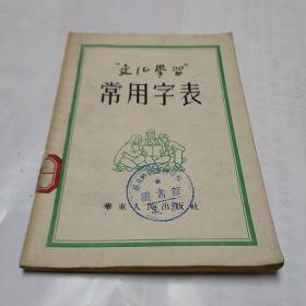 1951年版《常用字表》文化学习社