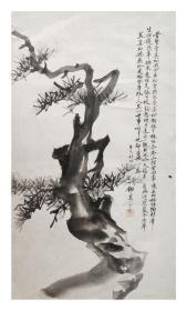 著名画家【锄秀】民国花鸟画一幅，软件未裱，画心尺寸：66*39厘米（约2.3平尺）【终身保真】