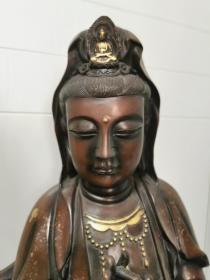 紫铜站观音菩萨