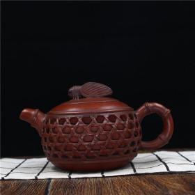 宜兴原矿紫砂壶名家纯手工镂空茶壶茶具一鸣惊人