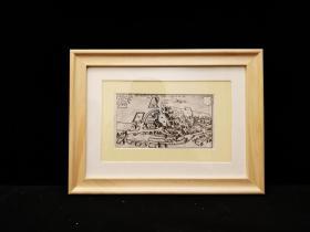 《圣彼得因德尔奥集镇与领地图》（Herrschaft und March Flecken S. Peter in der Au）纸本铜版画，出自《日耳曼地理志》（Topographia Germaniae）之《下奥地利图志》（Topographia Austriae Inferioris）分卷，法兰克福 Matthäus Merian 家族作坊，约1660年