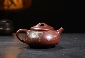 宜兴紫砂壶名家全手工精品老茶壶五牛石瓢壶