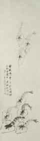 【邓义伦】中国老年书画研究会会员，中国书法研究院艺术委员，四川省书法家协会会员，四川省美协会员，四川省省直机关老年书画协会会员，成都市老协诗书画研究会理事，四川省中山文化艺术研究会国画研究会创作室画师，成都市民健老龄委诗书画顾问花鸟画软件【虾】画心 尺寸118*34厘米约3.6平尺