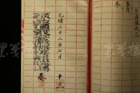 光绪三十三年（1907）安徽巡抚 冯煦 奏稿 一份筒子页六面（题为：报清文沙洲办理情形）HXTX314111