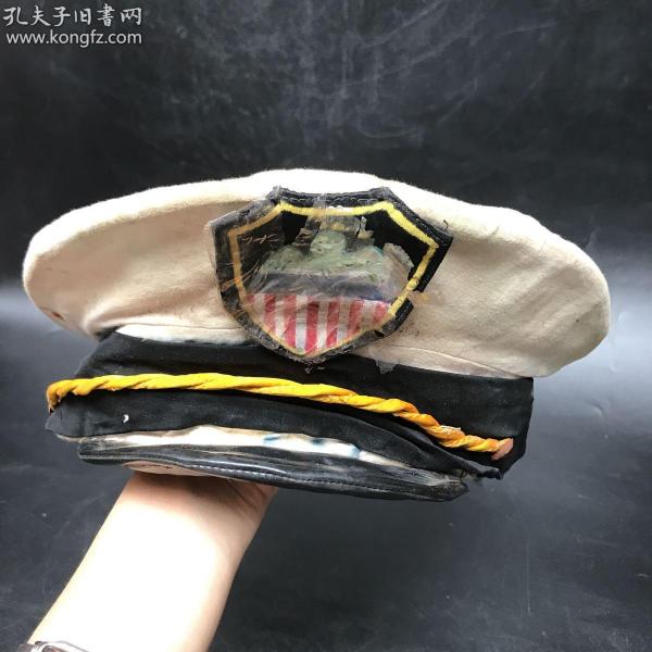 50年代“美式”军帽一顶20051934  到老到代高级收藏品，非常少见
