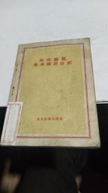 1953年。如何编制基本建设计划