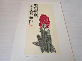 《现代中国画选》，，，“人民美术出版社”1978年1月第一版第一次印刷，，，一套16张