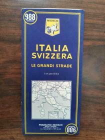 少见  米其林指南 (意大利瑞士大街小巷)《ITALIA SVIZZERA LE GRANDI STRADE》