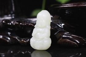 天然和田玉宝宝佛挂件吊坠