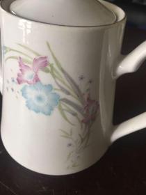 保真**，手绘图案，毛瓷，醴陵，茶具13件套