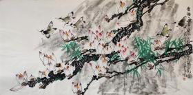 中国美术家协会会员，北京中国水墨画研究院院长【房新泉】花鸟