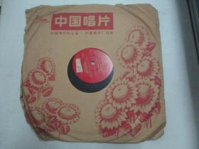 中国唱片社出版  1964年儿童歌曲老唱片一张 《为袓国锻炼、打倒帝国主义强盗王、鲜花献给毛主席、做革命的接班人》 尺寸25/25厘米