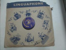 外文老唱片一张 《LINGUAPHONE 82-83》 尺寸25/25厘米