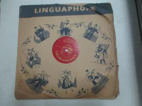 外文老唱片一张 《LINGUAPHONE 5-6》 尺寸25/25厘米