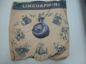外文老唱片一张《LINGUAPHONE 23-24》尺寸25/25厘米