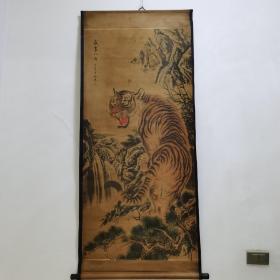 中堂画一副，尺寸65X150㎝