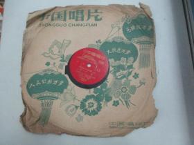 中国唱片社出版 老唱片一张 音乐舞蹈史诗东方红选曲《农友歌、就义歌 等》尺寸25/25厘米