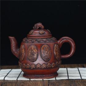 宜兴原矿紫砂壶纯手工茶壶茶具 八仙壶