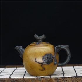宜兴原矿紫砂壶 手工茶壶茶具双色瓜壶