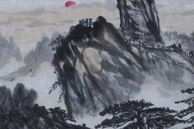 书画家 杨秀琼 国画作品《旭日东升》一幅（纸本软片，约1平尺，钤印：秀琼）HXTX317899