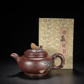 宜兴原矿手工紫砂壶 福寿茶壶茶具