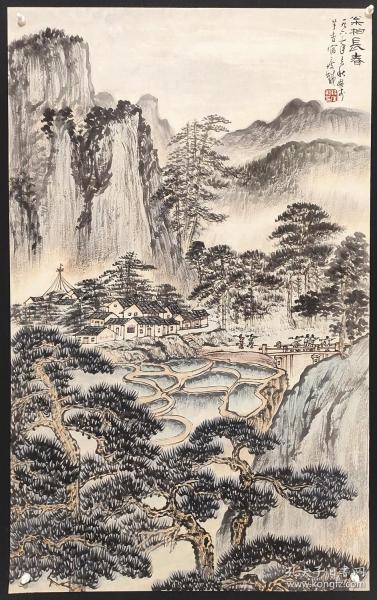 中国画会创始人之一，曾被誉为"江南三铁"之一【钱瘦铁】山水