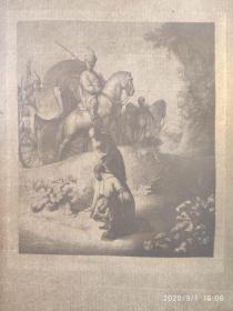 “伦勃朗名画”1881年版画艺术系列高品质腐蚀凹版铜版画《接受洗礼》—荷兰伟大画家“伦勃朗(Rembrandt Harmenszoon van Rijn，1606-1669”作品 版画家：J.G.V.VLIET 雕刻 34x26cm 手工水印纸