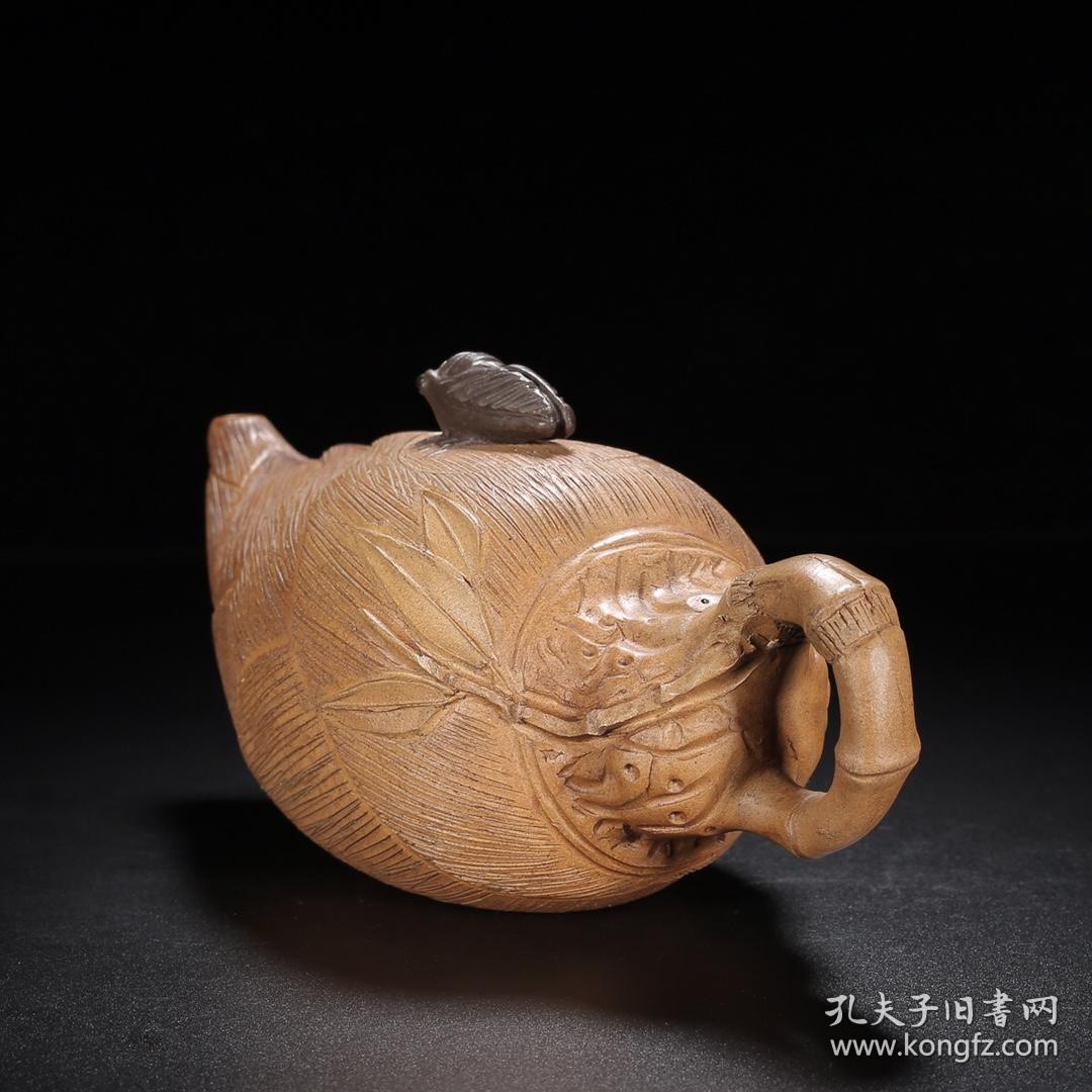 宜兴原矿段泥手工紫砂壶茶壶茶具  竹笋