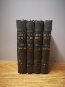 1838 Lamb’s Works 4卷全，比较早期的兰姆作品集。由于兰姆在早期并不十分受欢迎，因此早期版本很罕见。21幅整页钢版画，毛边本。开本18cmX11.5cm。具体每卷内容见详细介绍。