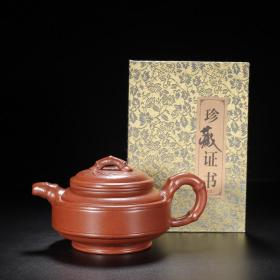 宜兴原矿纯手工紫砂壶茶壶茶具 双线竹鼓