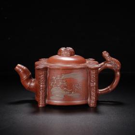 宜兴原矿纯手工紫砂壶茶壶茶具  螭龙