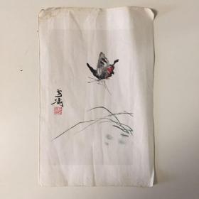 七十年代 王雪涛 木板水印画 一张