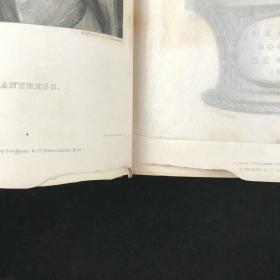 1834年 “女拜伦”莉蒂夏·伊丽莎白·兰登《群芳传》 版画大师希思18幅钢版画插图 全真皮精装大32开