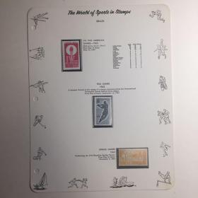 六七十年代 外国体育题材纪念邮票 组30