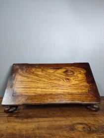 旧藏花梨木木雕坑桌