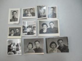 6-70年代黑白 人物照片 10张 尺寸不一 8/6.5、6/6、5.5/4厘米