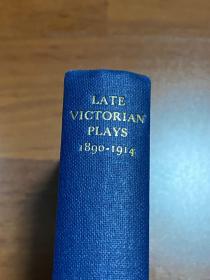 1968.维多利亚晚期戏剧。late Victorian plays. Oxford