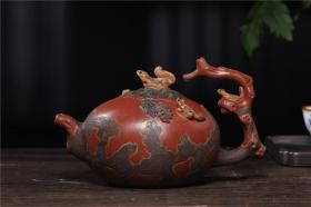 宜兴原矿紫砂壶 名家纯手工茶壶茶具 松鼠壶