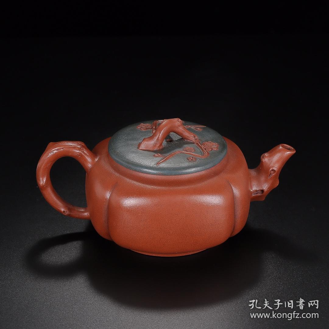 宜兴原矿纯手工紫砂壶茶壶茶具双色梅花