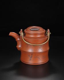 宜兴原矿纯手工紫砂壶茶壶茶具提梁洋桶壶